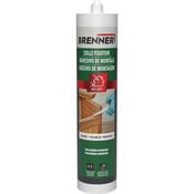 Colle de fixation polymère blanche intérieur/extérieur - cartouche 290 ML - Brenner - Brico Dépôt