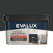Peinture multi-supports Mat 2 L Noir - Evalux - Brico Dépôt