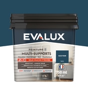 Peinture multi-supports Satin 0,75 L Bleu Paon - Evalux - Brico Dépôt