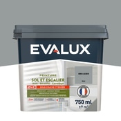 Peinture sol et escalier Mat 0,75 L Gris Acier - Evalux - Brico Dépôt