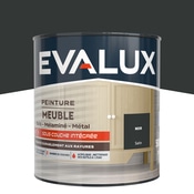 Peinture meuble Satin 0,5 L Noir - Evalux - Brico Dépôt