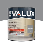 Peinture meuble Satin 0,5 L Gris Eléphant - Evalux - Brico Dépôt