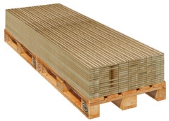 Lame terrasse bois L. 3 m x l. 9,5 cm - Brico Dépôt