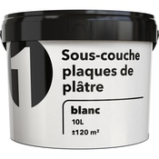 Sous-couche blanche pour plaques de plâtre 10 L - Brico Dépôt