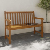 Banc acacia "CALYANTA" -  L. 119 x P. 59 x H. 89 cm - Blooma - Brico Dépôt