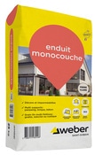 Enduit monocouche couleur pierre clair - sac de 25KG - Weber - Brico Dépôt