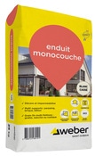 Enduit monocouche couleur blanc cassé - sac de 25KG - Weber - Brico Dépôt