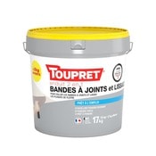 Enduit 2 en 1 bandes à joints et lissage - pot 15 kg - Toupret - Brico Dépôt