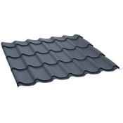 Tôle en acier galvanisé gris anthracite - L. 3 x l. 1,10 m - Brico Dépôt