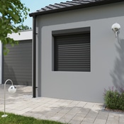 Volet roulant aluminium gris 125 x 120 cm - Geom - Brico Dépôt