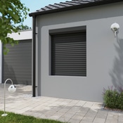 Volet roulant aluminium gris 145 x 120 cm - Geom - Brico Dépôt