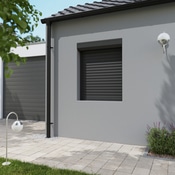 Volet roulant aluminium gris 125 x 100 cm - Geom - Brico Dépôt