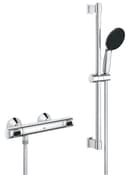 Kit barre de douche thermostatique "Precision Flow" - Grohe - Brico Dépôt