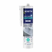 Mastic silicone pour joint sanitaire, traité anti-moisissures  blanc - 280ML - Bostik - Brico Dépôt