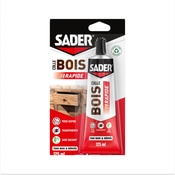 Colle bois à prise rapide - Tube de 125 g - Sader - Brico Dépôt