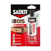 Colle bois à prise rapide - Tube de 55ml - Sader - Brico Dépôt