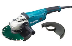 Meuleuse filaire  2200W D.230mm + disque diamant + carter - GA9020KDX2 - Makita - Brico Dépôt