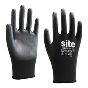 Gants tous travaux pleins noir polyuréthane Taille.7 - Site - Brico Dépôt