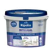 Peinture monocouche blanche murs plafonds et boiseries aspect velours 10 L - Ripolin - Brico Dépôt