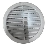 Grille ronde universelle en plastique à encastrer - Ø : 125 mm - Brico Dépôt