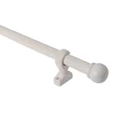 Kit barre à rideau 150cm bois blanc - Brico Dépôt