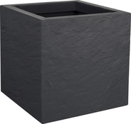 Pot carré Volcania anthracite 30 x 30 cm 21L - Brico Dépôt