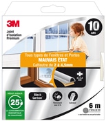 Joint d'étanchéité premium mauvais état - Blanc- 6 m 9 x 5,5 mm - 3M - Brico Dépôt