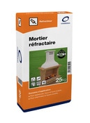 Mortier réfractaire - 25 kg - Brico Dépôt