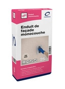 Enduit de façade monocouche ton rose - 25 kg - Brico Dépôt