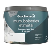 Peinture murs, boiseries et métal mat 2,5 L Base B - GoodHome - Brico Dépôt