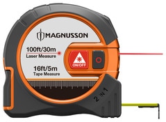 Mètre ruban 5 m avec laser intégré 30 m - Brico Dépôt