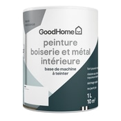 Peinture murs, boiseries et métal satin 1 L Base A - GoodHome - Brico Dépôt