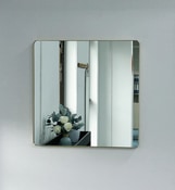 Miroir carré doré - 60 x 60 cm - Brico Dépôt