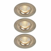 3 spots led encastrables 420 lm dimmable nickel "Fauvel" - Cooke and Lewis - Brico Dépôt