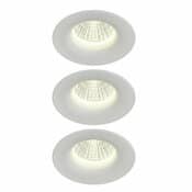 3 spots led encastrables 420 lm 6,1 W dimmable blanc "Fauvel" - Cooke and Lewis - Brico Dépôt