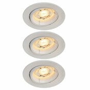 3 spots encastrables GU10 dimmable blanc "Livinas" - Cooke and Lewis - Brico Dépôt