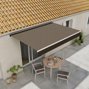 Store banne manuel 3 x 2 m Taupe - Blooma - Brico Dépôt