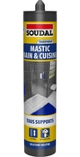 Mastic bain & cuisine neutre transparent 290ml - Brico Dépôt