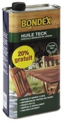 Huile pour teck incolore satiné 1 L - Bondex - Brico Dépôt