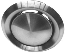 Bouche d'aération en inox - Diam. 125 mm - Brico Dépôt