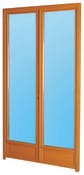 Porte-fenêtre en bois 1 vantail gauche L. 80 x H. 205 cm - Brico Dépôt