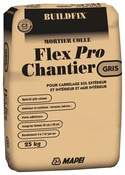 Mortier colle Flex pro chantier gris - 25 kg - Mapei - Brico Dépôt