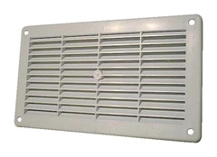 Grille PVC encastrable blanche - 370 x 123 mm - Brico Dépôt