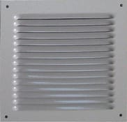 Grille en aluminium carrée blanche 190 X 190 mm - Brico Dépôt