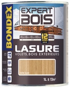 Lasure 12 ANS couleur chêne de finition transparente tous supports 4 L - Bondex - Brico Dépôt