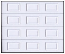 Porte de garage sectionnelle motorisée - Blanche - H.200 x L.240 cm - Brico Dépôt