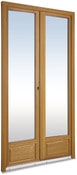 Porte-fenêtre bois 2 vantaux l. 120 X H. 205 CM UW*=1,5 - Brico Dépôt