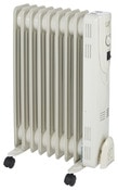 Radiateur bain d'huile à thermostat manuel 2 000 W - Brico Dépôt