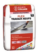 Mortier-colle flex travaux neufs C2** gris - Mapei - Brico Dépôt