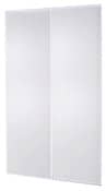 Pack de 2 portes de placard coulissantes Blizz H. 250 x L. 150 cm - blanches - Form - Brico Dépôt